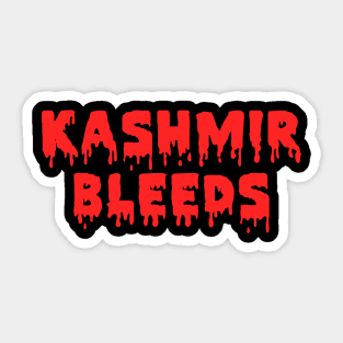 Kashmir Bleeds - Stop The Massacre Indian Occupied Kashmir Sticker